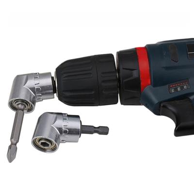 Adaptador de Driver de Ângulo Reto de 105 Graus de 1/4 de Polegada com Haste Hexagonal para Parafusadeira Elétrica, Acionamento de Troca Rápida e Soquete Magnético para Bits