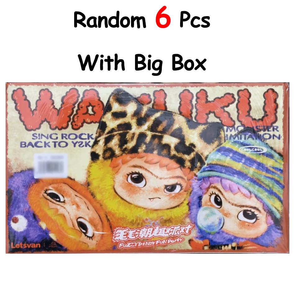 Wakuku Fuzzy Trend Fun Party Series Blind Box Kawaii Collectible Figure Toy Kid Surprise Christmas Collection And Birthday Gifts