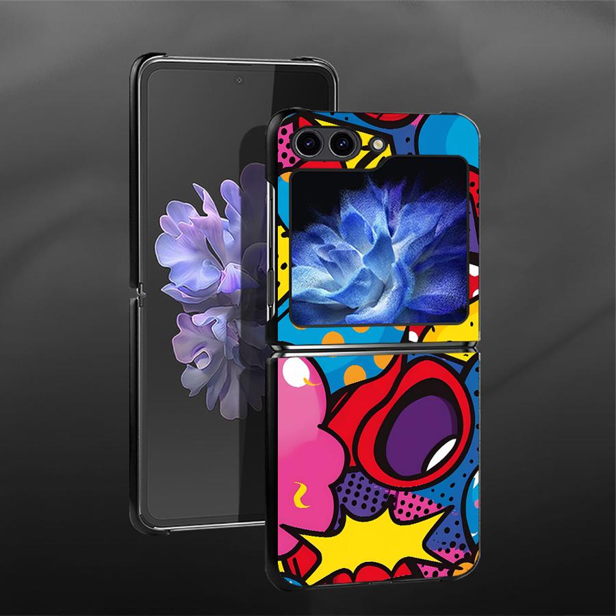 

Чехол COLOR INK Graffiti для Samsung Galaxy Flip7 FE Flip6 Flip5 Z Flip 7 6 5 4 3 Flip4 Flip3 Задняя крышка телефона Funda Galaxy Z Flip4