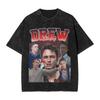 Drew Starkey Washed T Shirt Streetwear Hip Hop Vintage TShirt  Tees Tops Unisex Women Cotton Streetwear