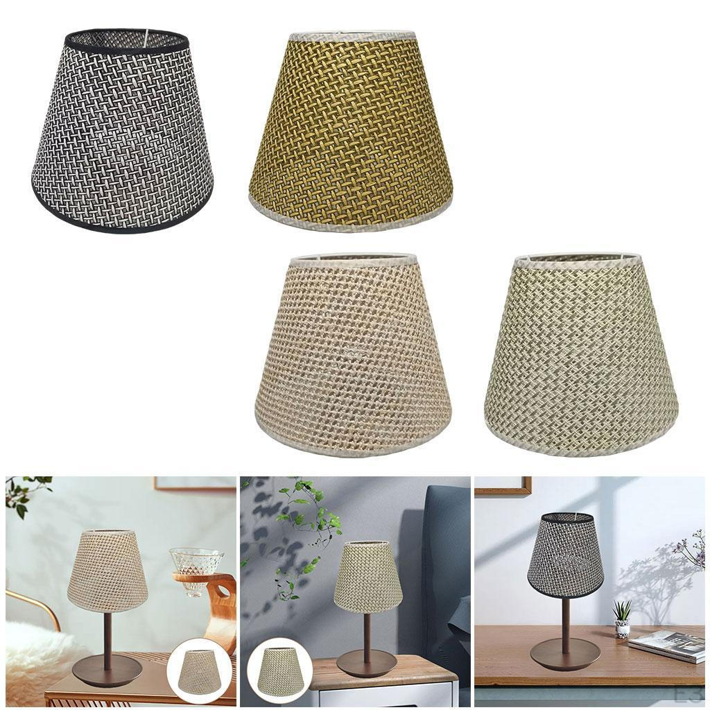 Rattan Woven Lamp Shade Weaving Hanging Light Cover