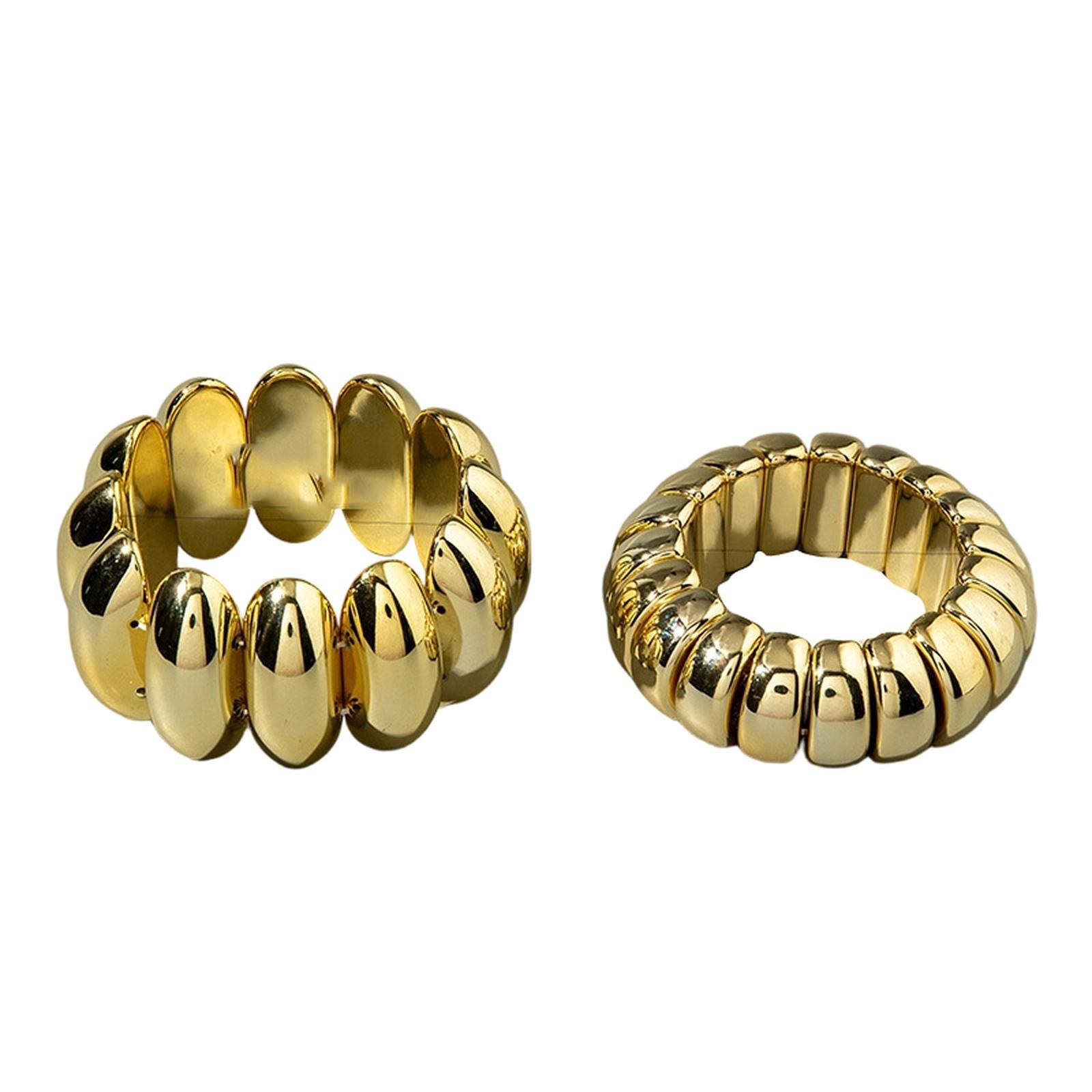 

Multi-Layer Geometric Open Cuff Bracelet Set for Women Fashion Jewelry one size