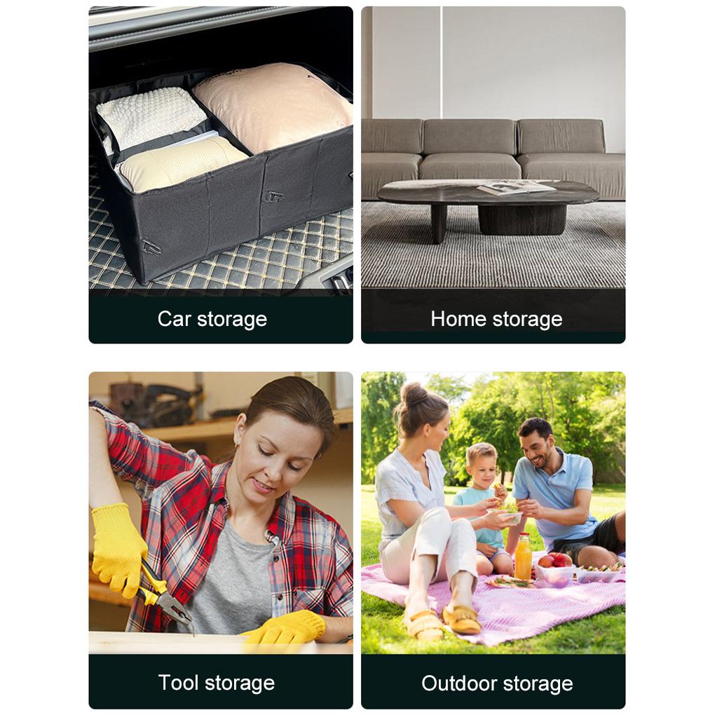 Multifunctional Car Storage Box Simple With Ample Space Folding Multifunctional Container Tool Trunk