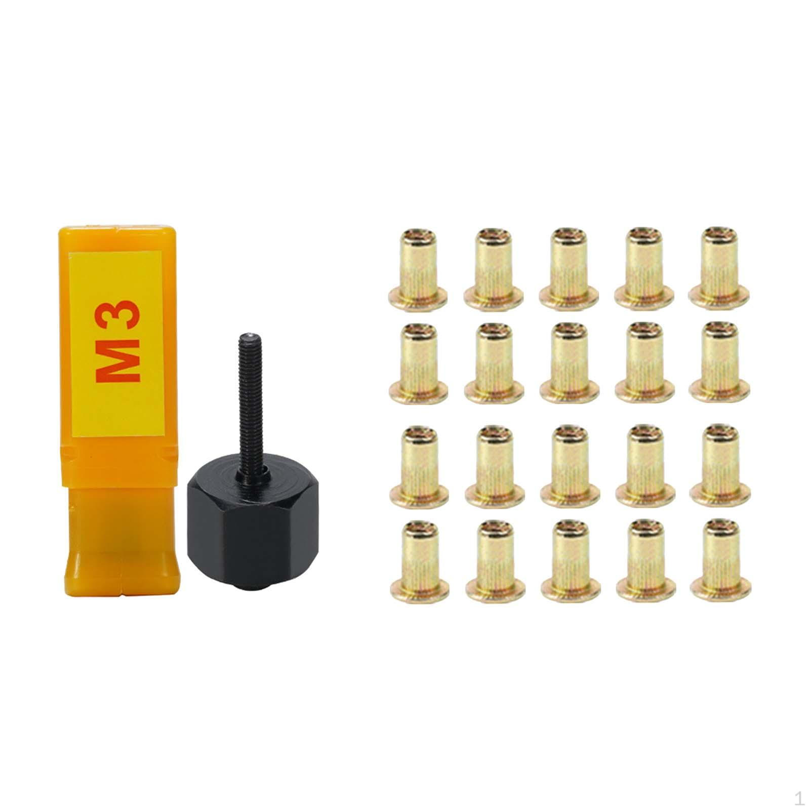 

Hand Rivet Nut Tool Set for DIY Enthusiasts M3 Rivets Head