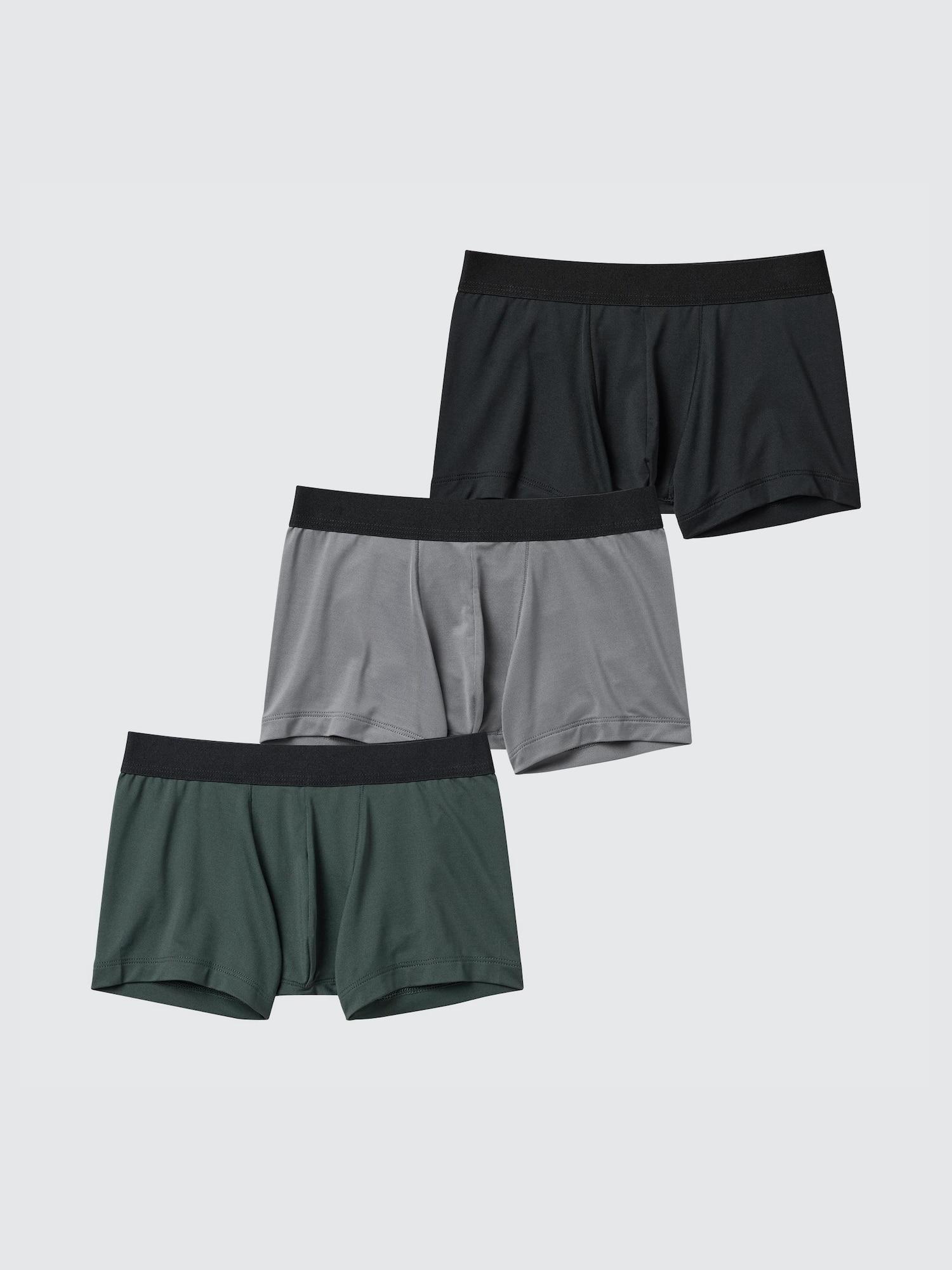 

Uniqlo Japan Boys Air Rhythm Boxer Briefs 3 Disc Set Front Closed 58 DARK GREEN/100