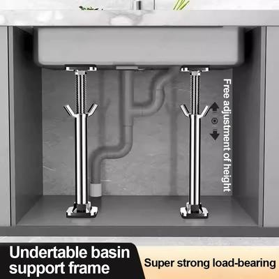 Stainless Steel Undermount Sink Supports Adjustable Bottom Installation Support  Home Kitchen