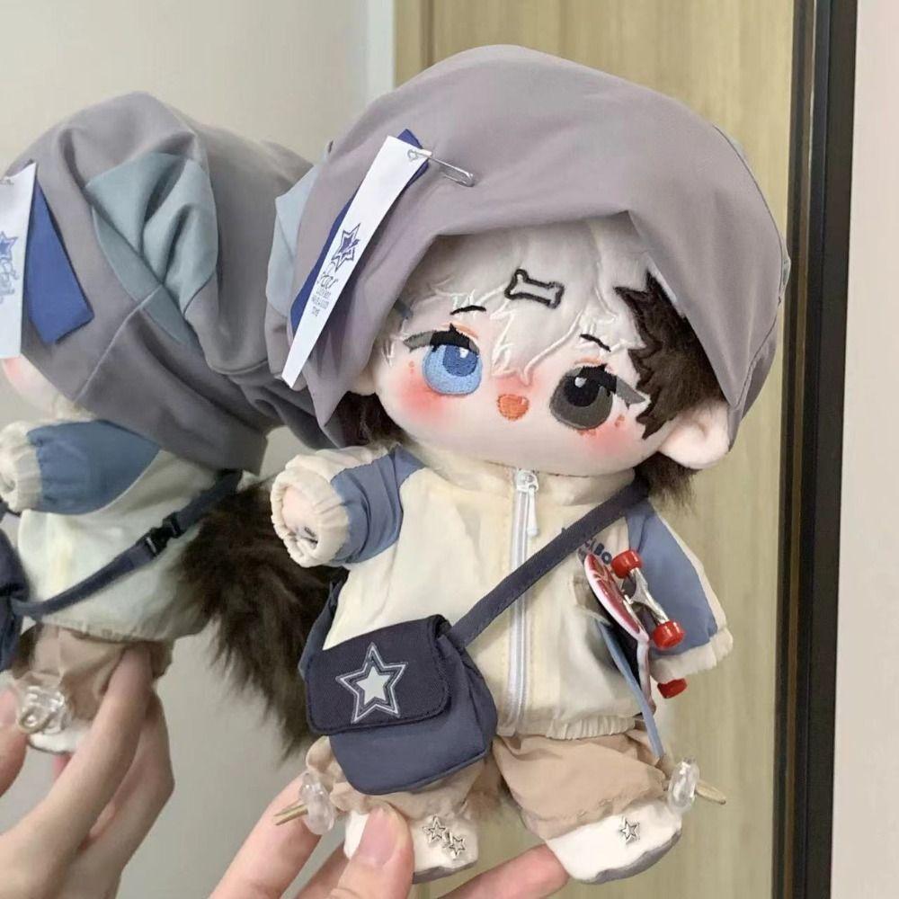 

Hoodie 20cm Plush Toy Clothes Baseball Hat Set Plush Toy Clothes Children s Gift синій