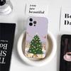 Anime Weihnachtsmann Rentier Weihnachtsbaum Handyhülle für iPhone 11 12 13 14 15 16 17 Pro Max Plus Transparente Rückseite