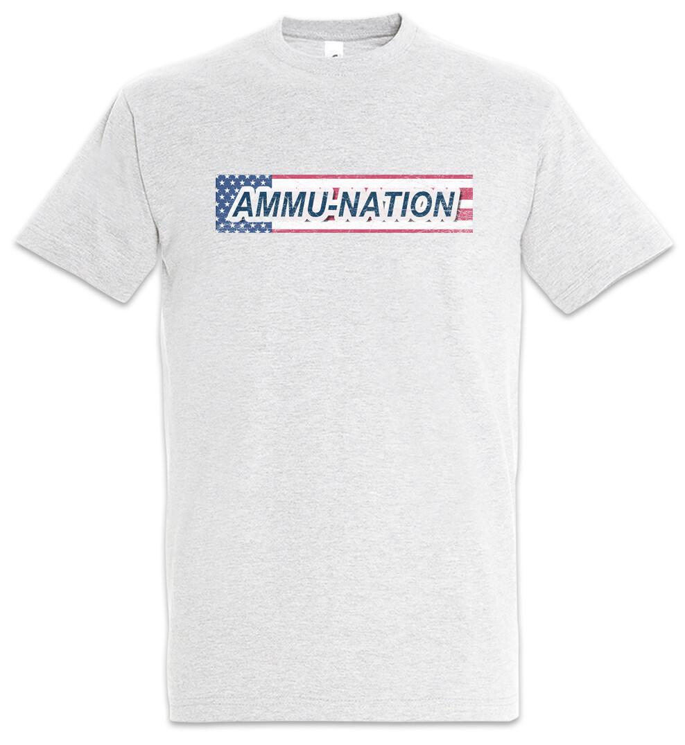 

Amu Nation Logo Men s T-Shirt Mens Womens Tees Top Gun Shop Video Game PC Game Sign Gun Shop 2XL