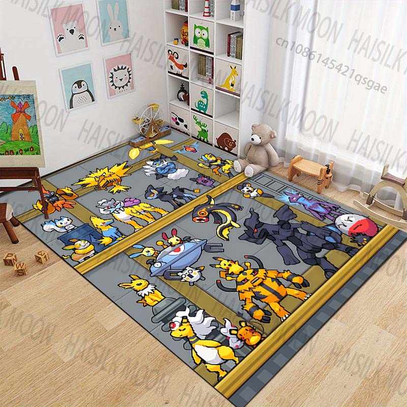 

Free Shipping! Japanese Games Pokémon Theme Carpet for Living Room Bedroom Kid s Room Home Decor Area Rug Sofa Mat Holiday Gifts 40x60cm