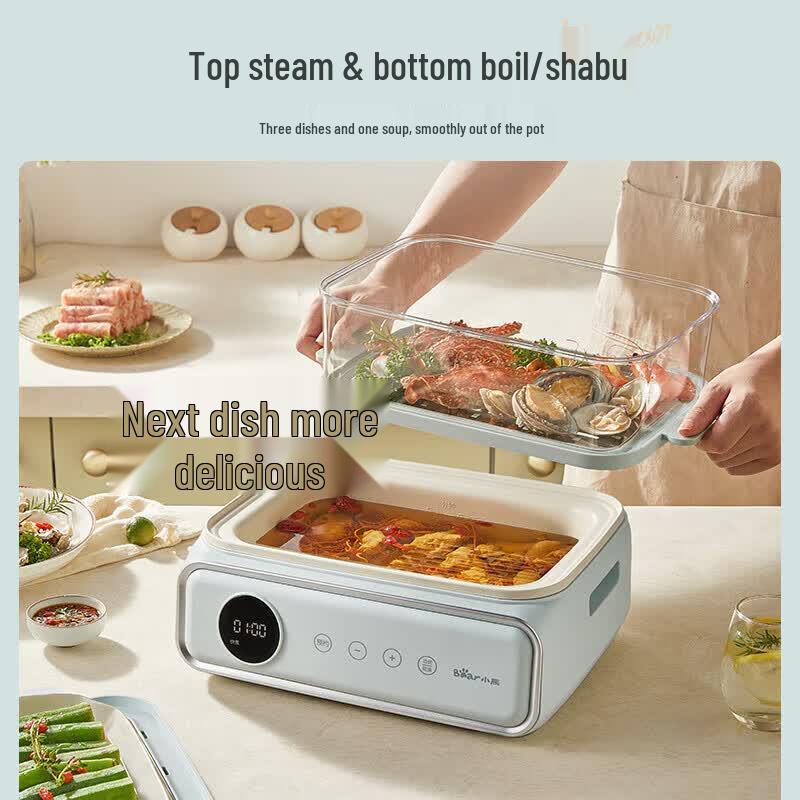 Bear Electric Steamer and Cooker DZG-P20W7 CN plug (adapter included)
