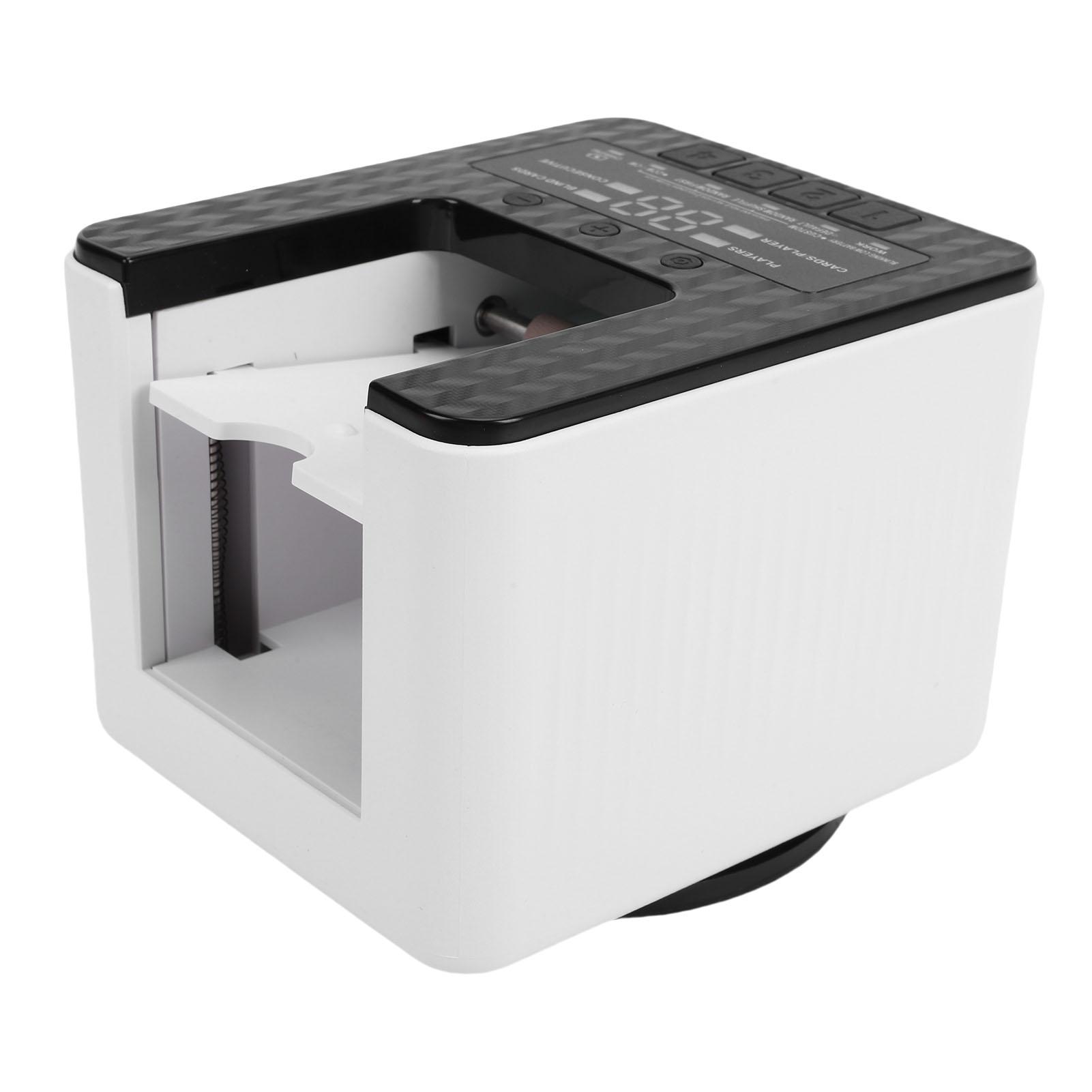 

Автоматична машина для тасування карт Дилер 2 колоди Підтримка 3-8 гравців Акумуляторна Працює від батарейок Машина для тасування гральних карт