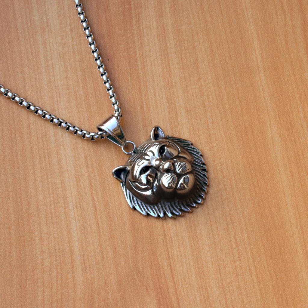 European and American Hip Hop HIPHOP Necklace Retro Old Tiger Head Pendant