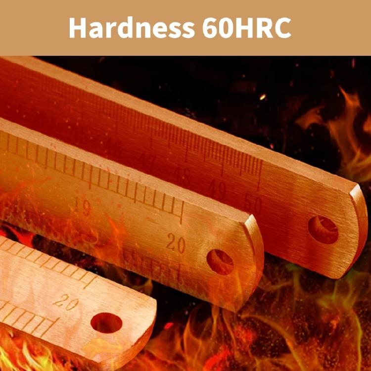 Stainless Steel 50cm Straight Ruler Car Mounted Defense Ruler Measurement Tool Multifunctional Straight Edges Ruler