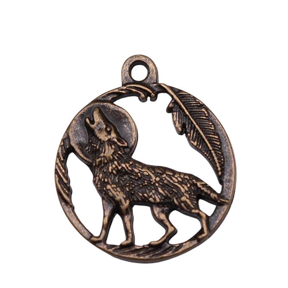 Retro Leopard Charms Metal Animal Pendants For Jewelry Making Handmade Supplies