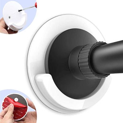 Soportes Fuerte para Barra de Cortina Ganchos Autoadhesivos Ajustables Clip Fijo de Pared para Cortina Colgador Gancho Accesorios de Baño