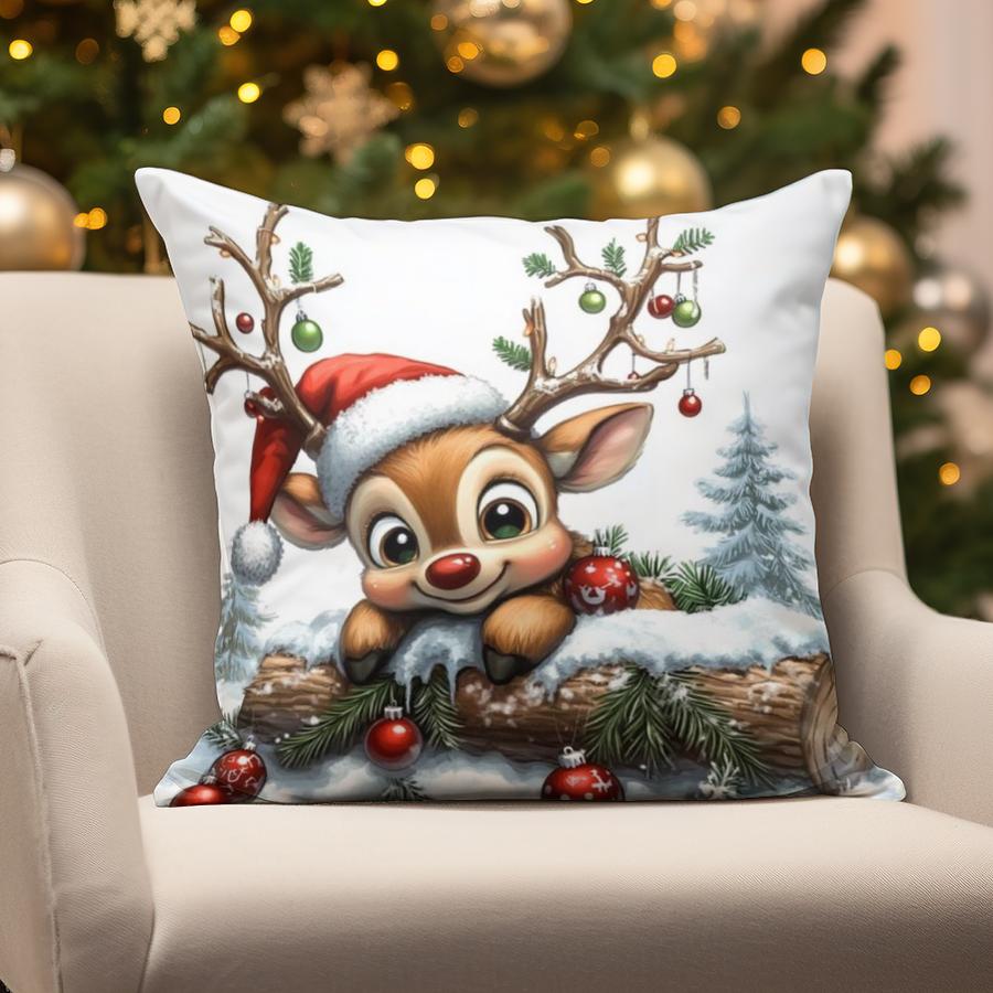 Wystrój domu Świąteczne Urocze Poszewki na Poduszki Odpowiednie do Kanapy Sypialni Samochodu Poszewka na Poduszkę Poduszka Prostokątna Poduszka Oparciowa