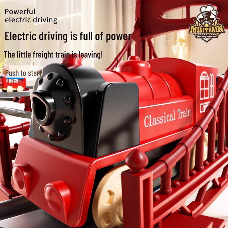 Elektrische Hochgeschwindigkeitszug-Set für Kinder – Lernspielzeug mit Streckenmodell, perfektes Geburtstagsgeschenk.