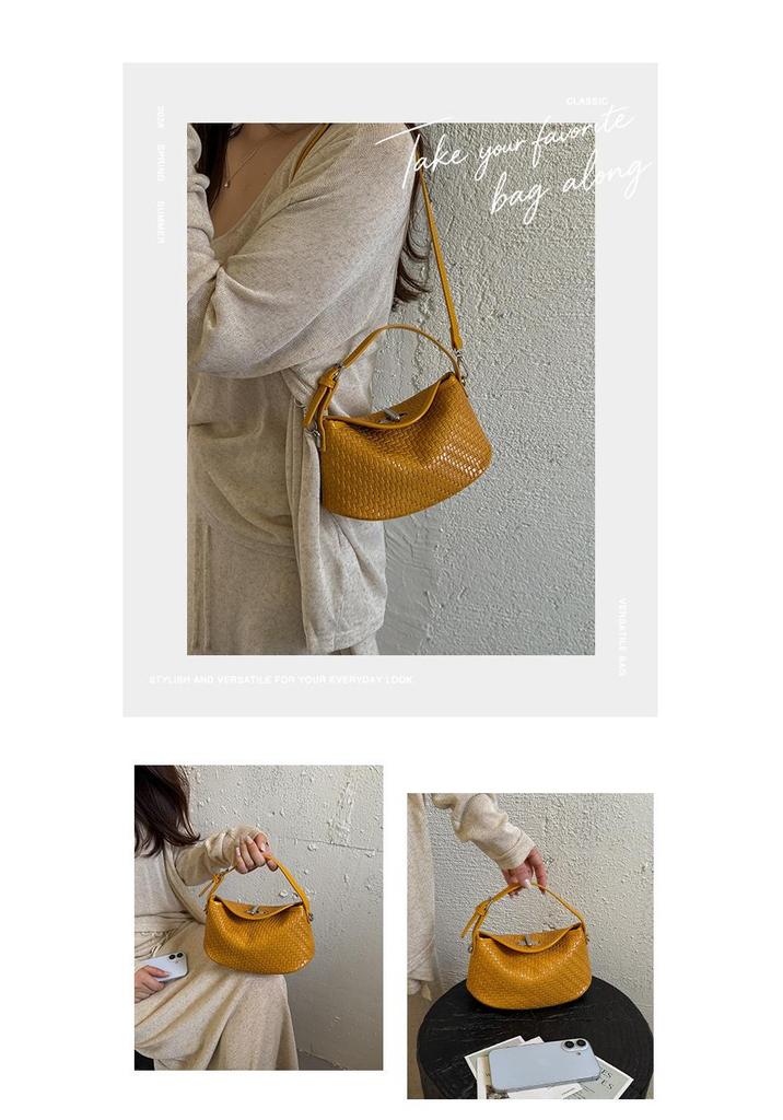 Vintage 2026 Handmade Woven Basket Shoulder Bag: Versatile Retro-Style Women's Underarm Handbag