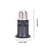1PC E27 PBT Fireproof Bulb Adapter EU Plug Lamp Holder Base Socket AC100-240V 4A for Home Office Lighting Tool