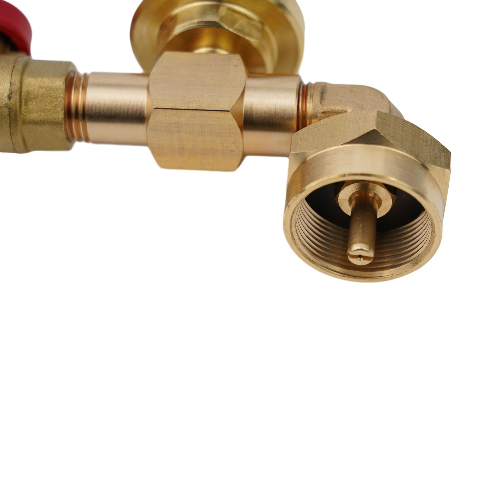 

Convenient Propane Refill Adapter with Gauge and Control Valve suitable for outdoor activities with 1lb to 20lb Tanks CHINA