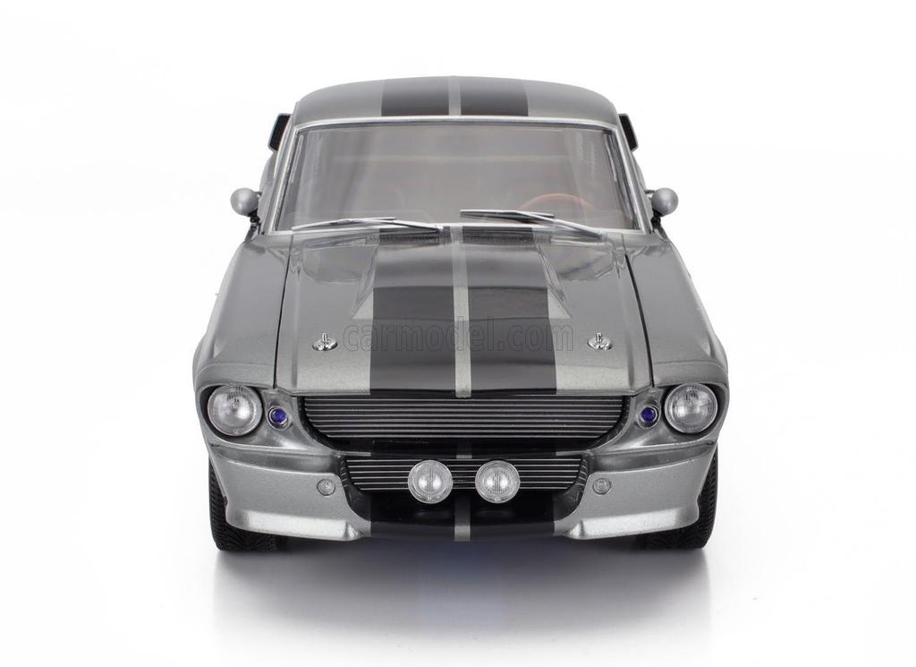 1/12 Scale American Car Model Mustang KK-SCALE 1/12 Mustang Shelby GT500 Eleanor Coupe 1967 Gray/Black KKDC120171