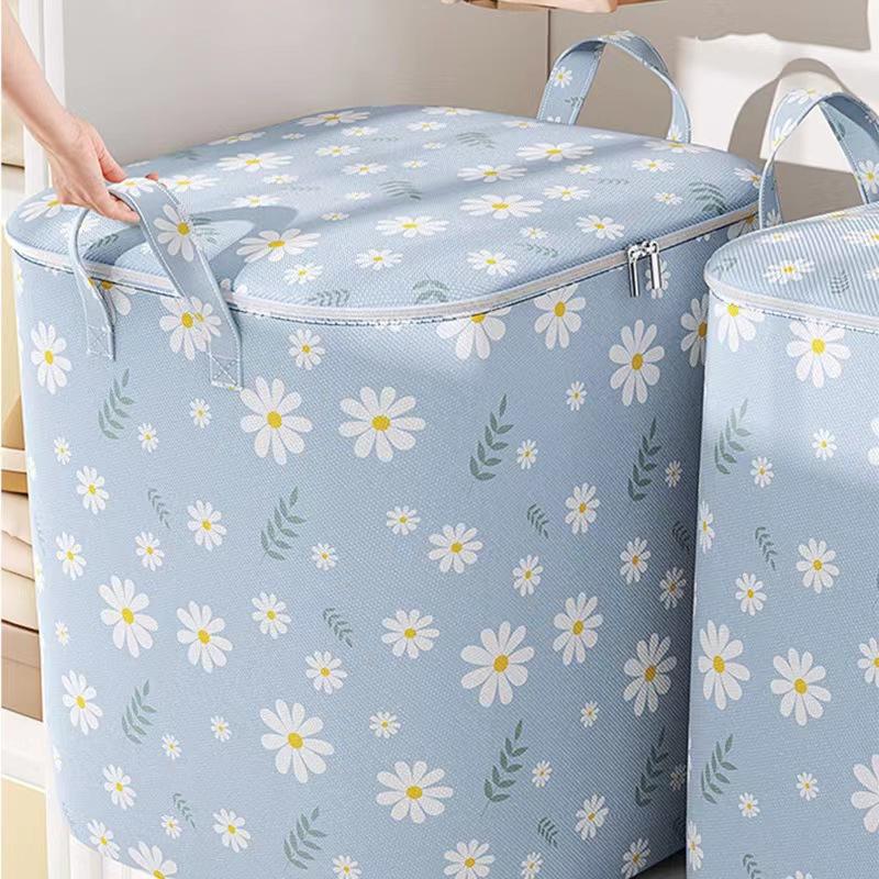 Cotton Quilt Bag - Non-woven Fabric Storage Bag for Organizing Quilts and Clothes - Large Capacity Moving Packing Bag - Moving Tool