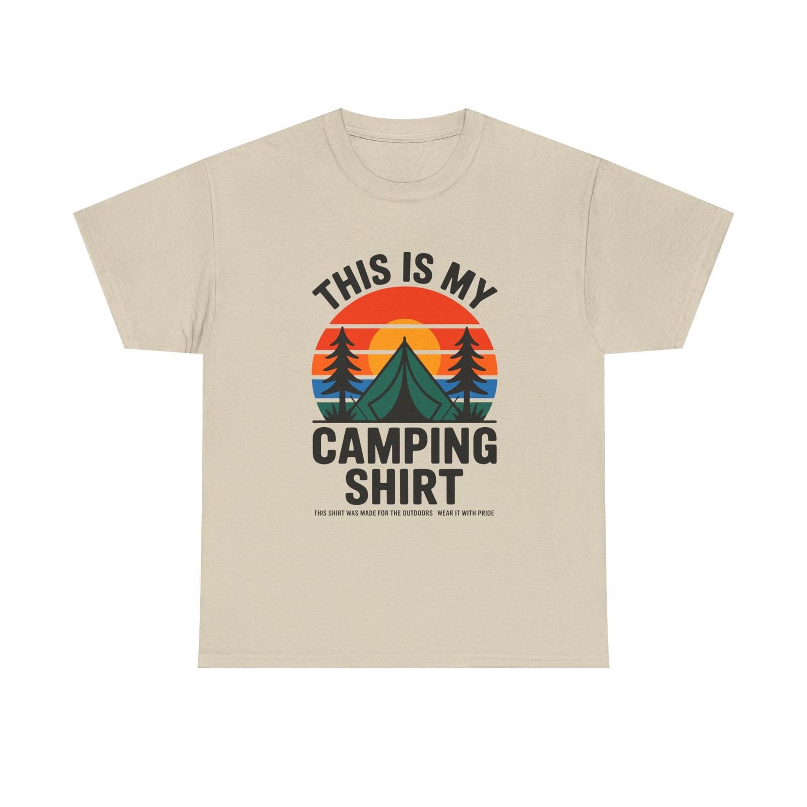 T-Shirt - This Is My Camping Shirt - T Shirt For Campers - Vanlife Tee XL