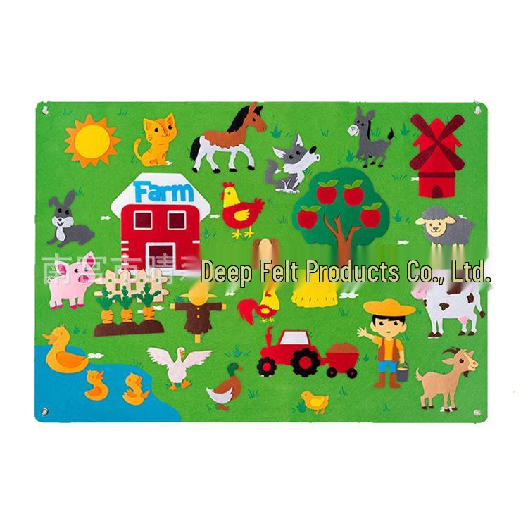 Felt Storyboard Educational Learning Board for Kids