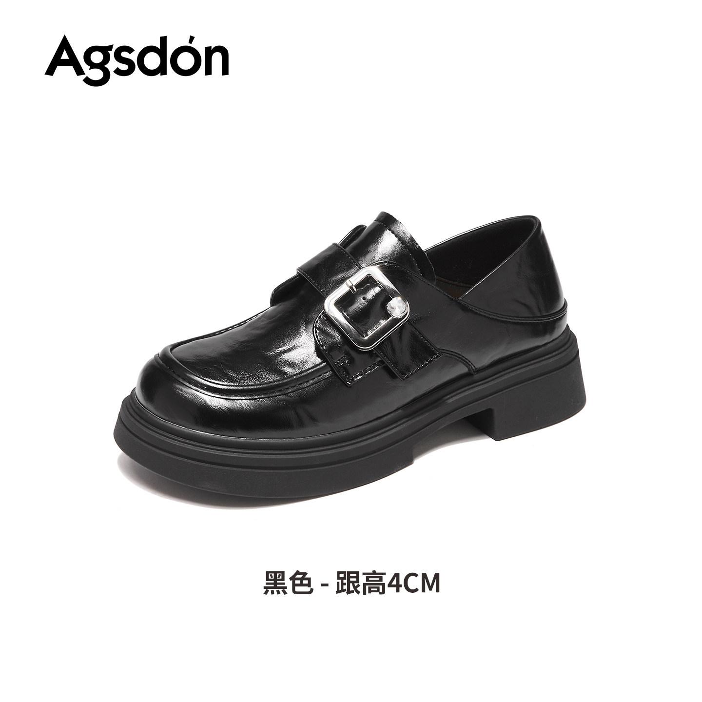 Черные кожаные туфли на платформе, новый весенний британский стиль, туфли jk 35