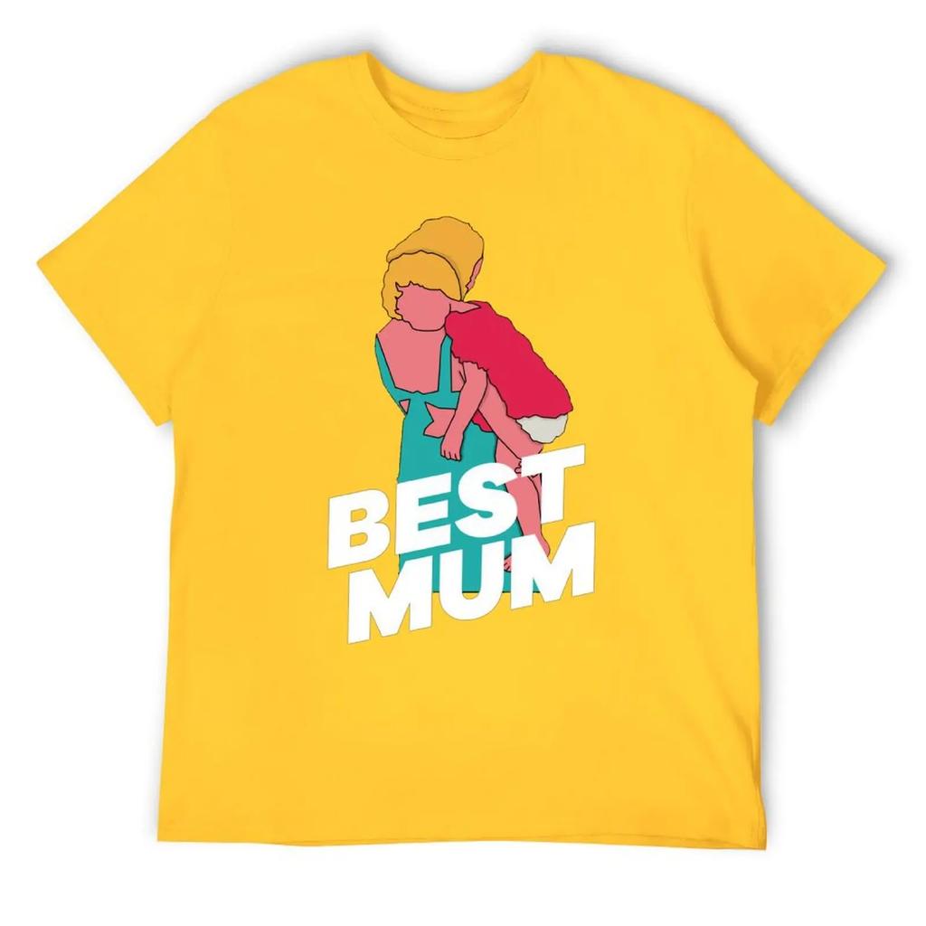 Mother's Day Happy Mother's Day Men's Classic Crewneck T-shirt Sport Top Tee Top Quality Humor Graphic Fitness USA Size