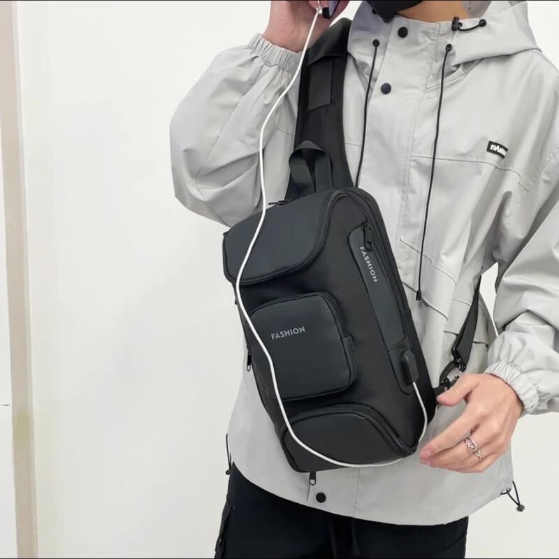 Sac bandoulière poitrine léger pour homme Li Shen