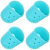 4pc Guitar Playing Left Hand Protector Ukulele Guitar Fingertip Protective Cover