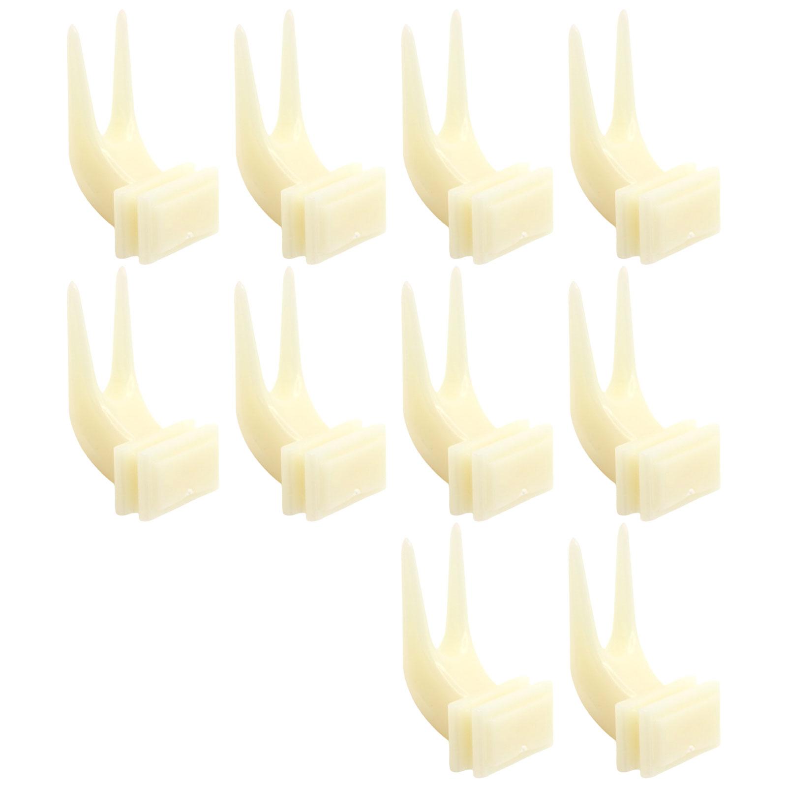 

10 шт. вилки для птиц, держатели для еды, клетка для птиц, держатели для фруктов, пластиковые шпажки для попугаев, лакомства, инструмент для кормления мелких птиц L