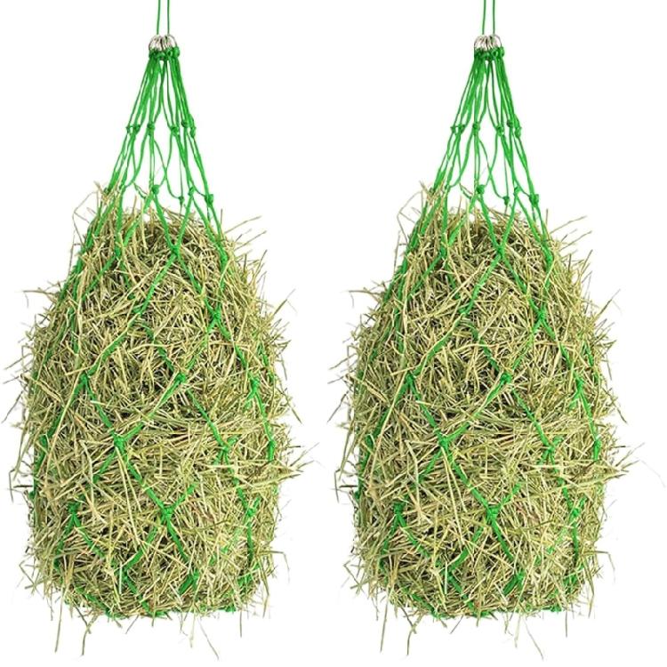 2PCS Extra Large Hays Net for Horses 40Inch Square Holes Simulates Pasture Grazing