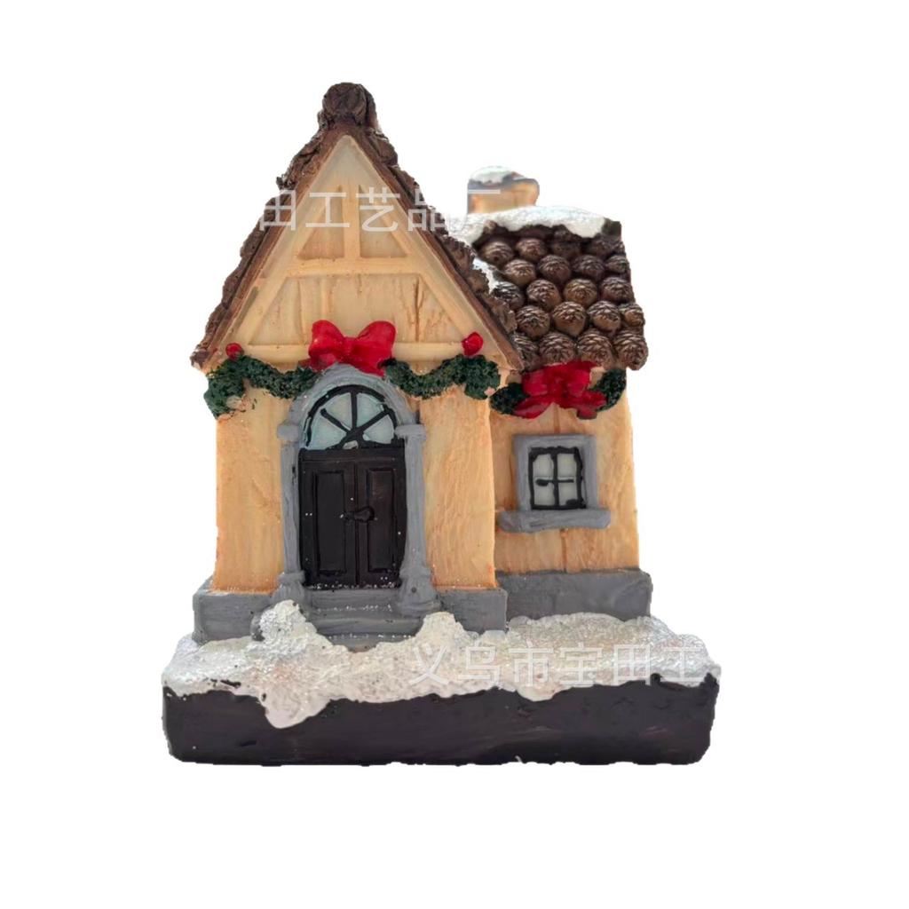 New Christmas Christmas Ornaments Resin Small House Home Decoration Christmas Ornaments Christmas Gifts