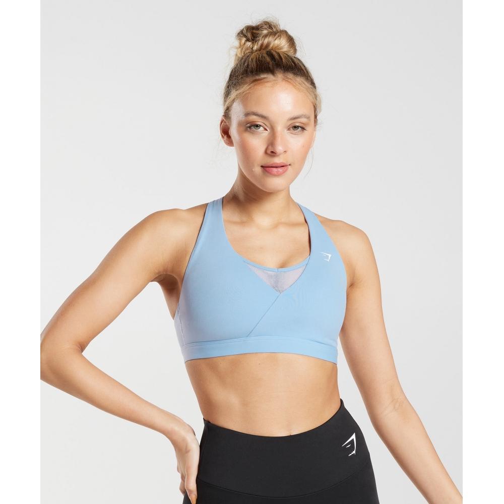 

Спортивный бюстгальтер GYMSHARK Crossover Surf Blue B4A9K PBPN XS