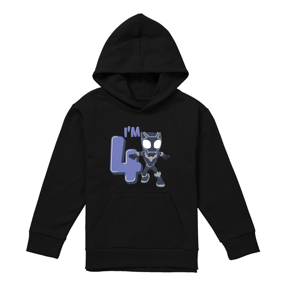 Black Panther Childrens/Kids Cute Hoodie