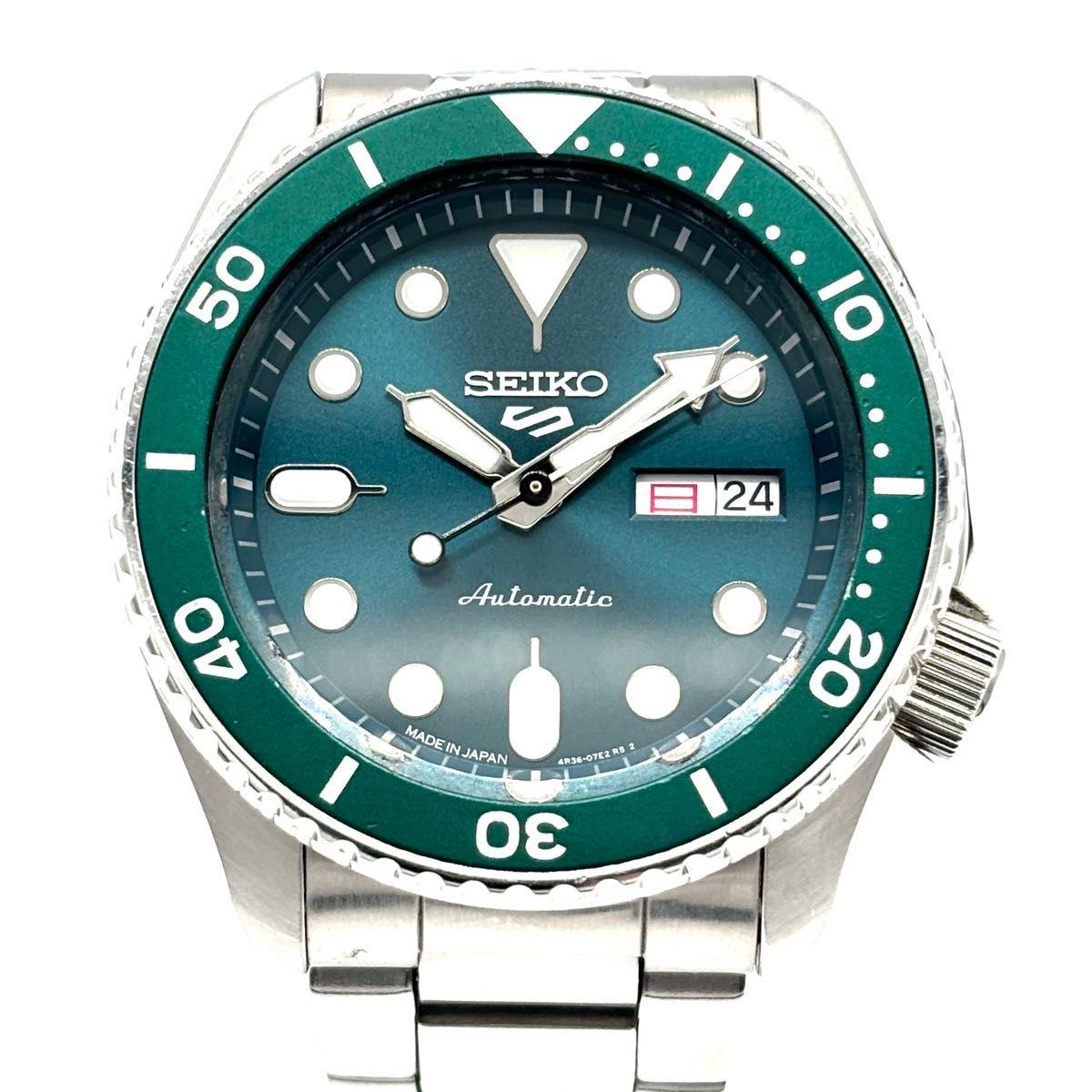 Used SEIKO5 Seiko 5 (SEIKO) SBSA011 Automatic Men s Watch Diver s Watch Made in Japan Green