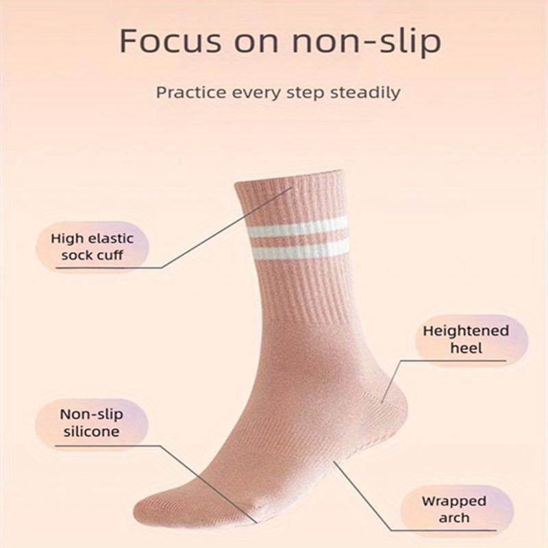 1PACK/3 Pairs of Women's Yoga Socks, Middle Tube Socks, Women's Pilates Socks, Ballet Barefoot Exercise Socks