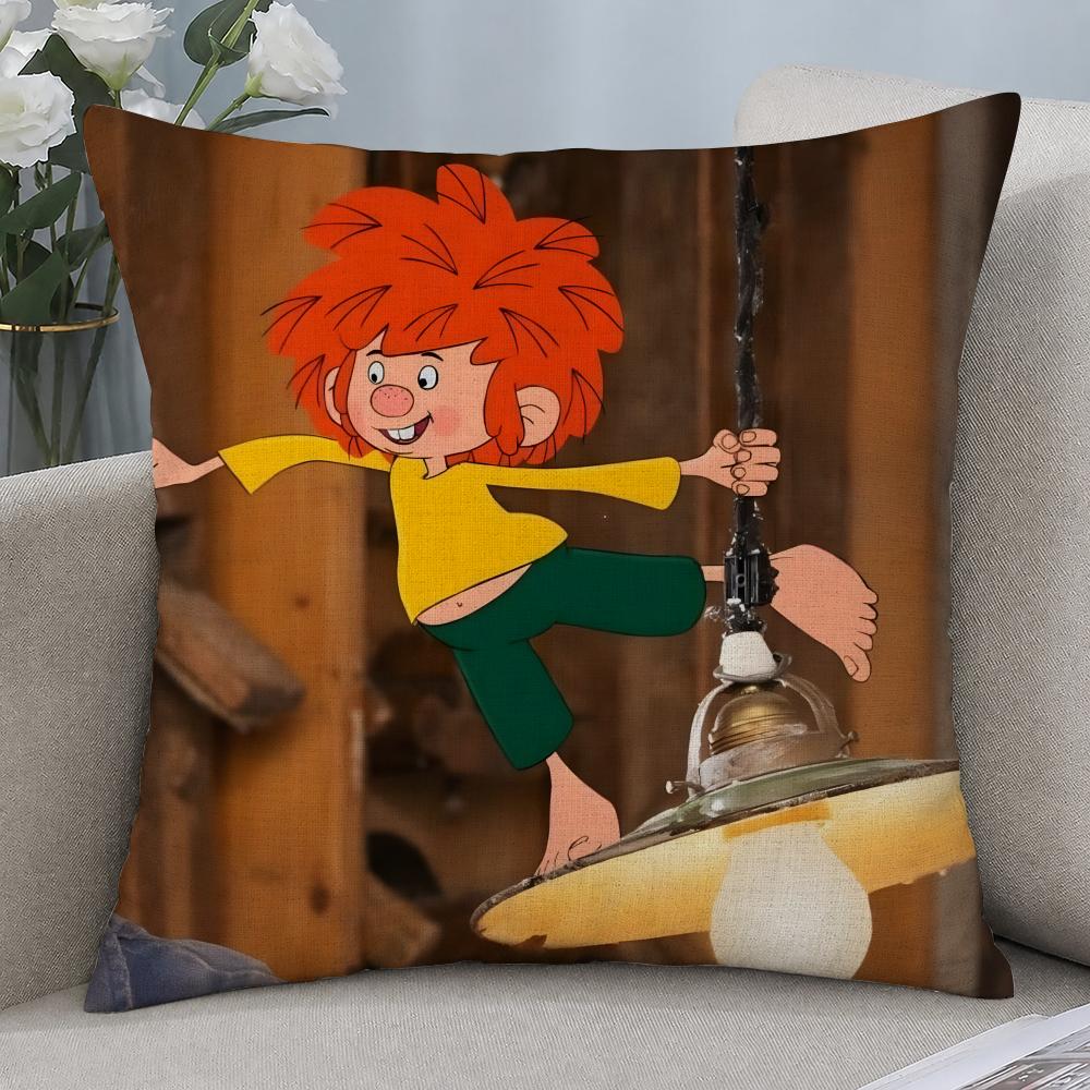 TV seriál Meister Eder und Sein Pumuckl Povlak na polštář Povlaky na polštáře Přírodní len Prodyšný Dekorace pohovky ložnice Povlak na polštář