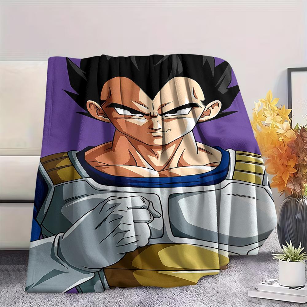 Coperta in Flanella con Stampa Personaggi Dragon Ball, Alta qualità Confortevole per Tutte le Stagioni, Arredamento per la Casa, Calore e Comfort, Perfetta per Regali di Natale
