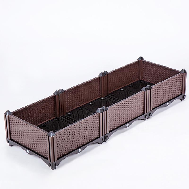 Thickened Plastic Vegetable & Flower Planter Box for Balcony, Indoor, Terrace, or Courtyard