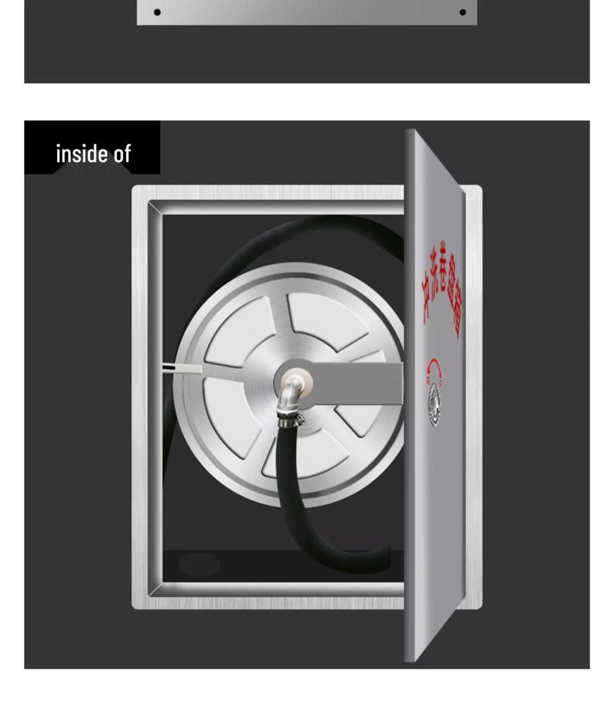 Stainless Steel Onshore Flushing Reel Box with Water Fire Hydrant