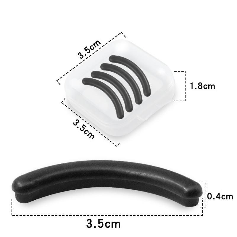 10 pçs ferramentas de maquiagem modelador de cílios substituição almofada de silicone acessório de maquiagem alta elástica modelador renovável