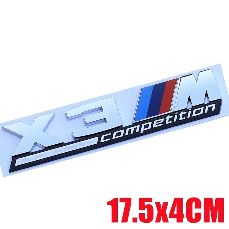 1PCS Car Stickers Car Trunk Sticker Car Badge For BMW X3 X4 F25 F26 G01 G02 X5 G05 X6 F15 F16 E70 E71 M Competition HX9