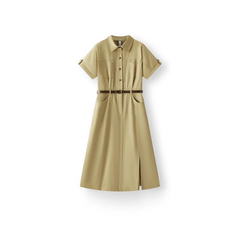 Semir Women's Summer Cotton Shirt Midi Utility Dress
