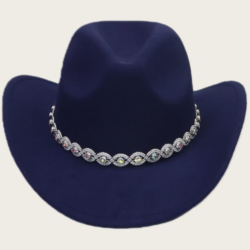 Men and Women Jazz Top Hat Party Festival Stage Performance Simple Top Hat Premium Wool Hat Western Cowboy Hat