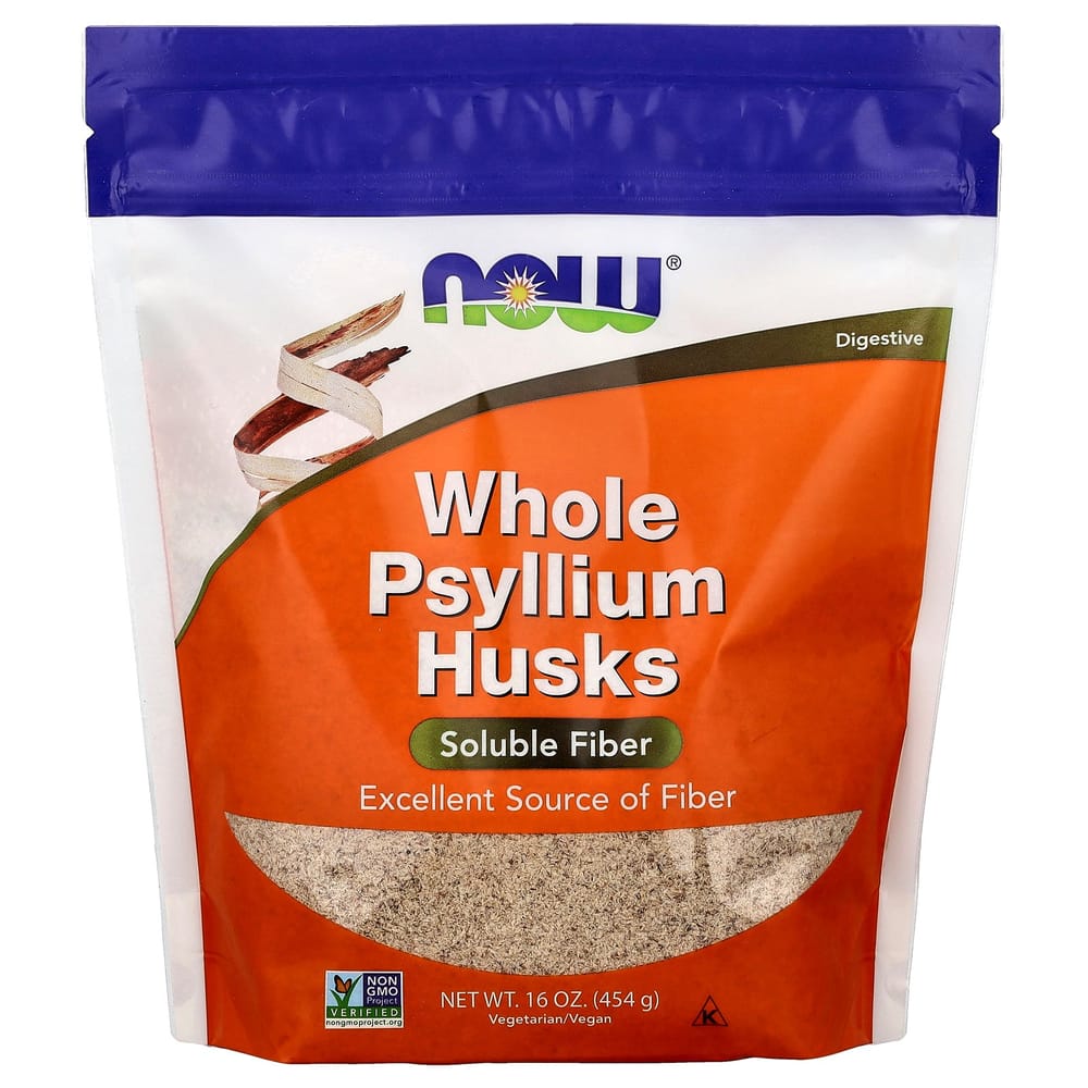 Now Foods Whole Psyllium Husk, 454g (16 oz) 454g - 1 ea