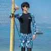 Womens Plus Size Long Sleeve Rash Guard Set UV Protection Swimwear Surfing Snorkeling Beach Activities